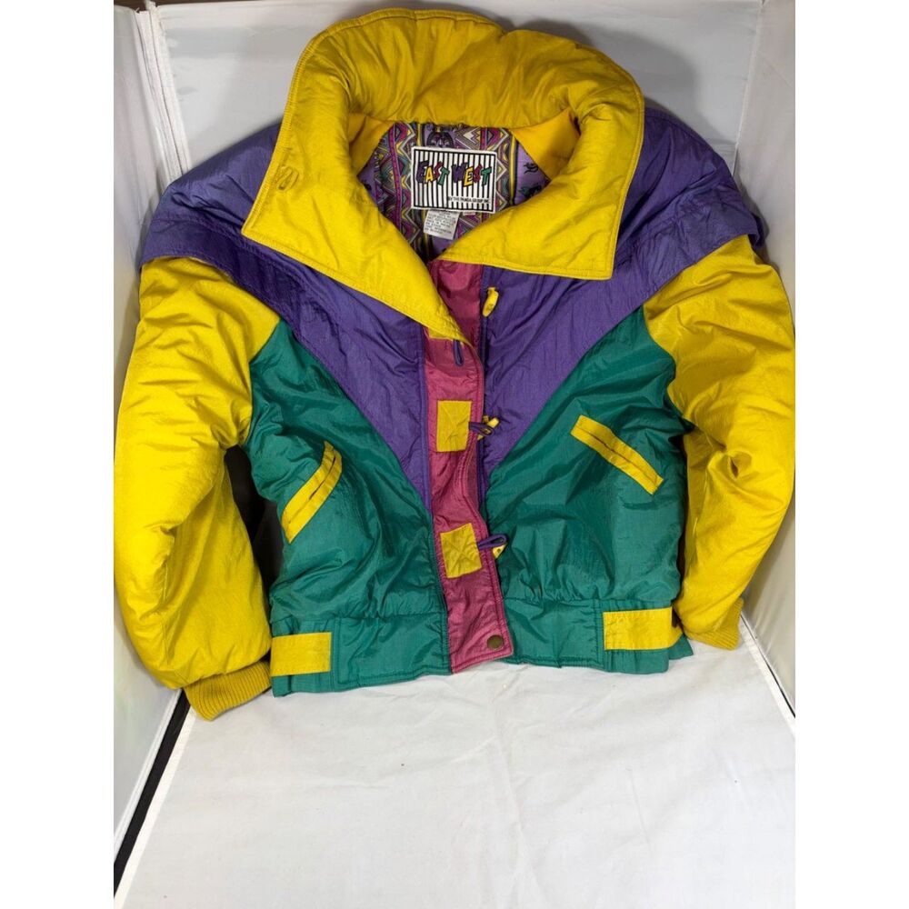 Vintage East West Colorblock Insulated Ski Jacket Mens M
